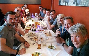 Geburtstagsessen nach Messeschluss