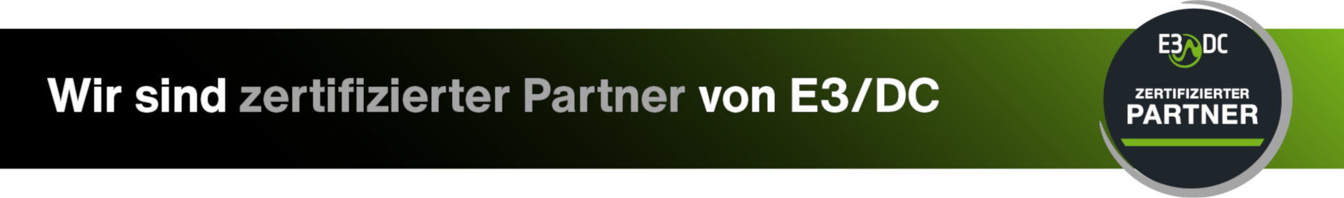 Wir sind zertifizierter Partner von E3/DC.